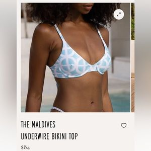 Watercolors Kenny Flowers THE MALDIVES
Underwire BIKINI TOP